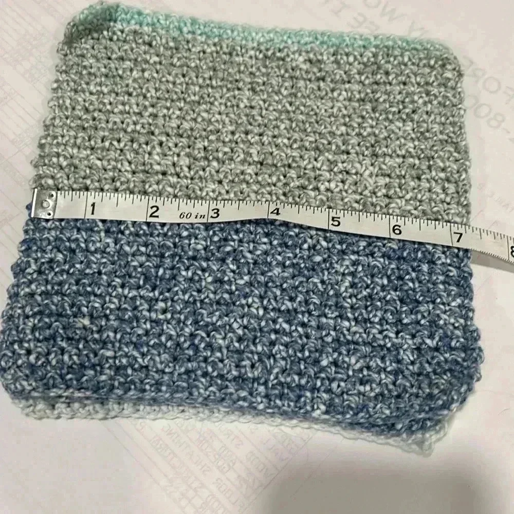 Hand Crocheted Washcloth/Dishcloth - Set of 3